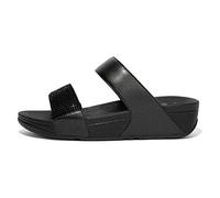 Fitflop Lulu Crystal Embellished Slides, Infradito Donna, Tutto Nero, 37 EU