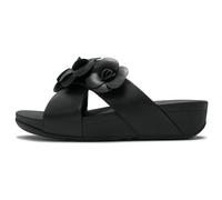 Fitflop LULU Flower Cross Slides Sandali, nero, 38, Nero, 38 EU