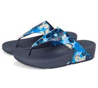 Fitflop Lulu Flowerz Leather Toe-Post Sandals, Sandali Donna