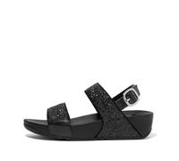 Fitflop Lulu Back-Strap Sandals, Sandali Donna, Glitter Nero, 38 EU