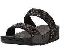 Fitflop Lulu Slides, Infradito Donna, Glitter Nero, 41 EU