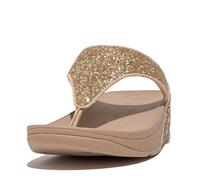 Fitflop Lulu Glitter Toe-Thongs, Sandali a Punta Aperta Donna, Beige Latte, 39 EU