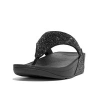 Fitflop Lulu Toe-Thongs, Sandali a Punta Aperta Donna, Nero (Black Glitter 339), 38 EU
