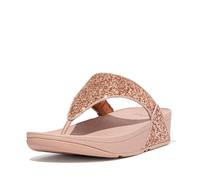 Fitflop Lulu Glitter Toe-Thongs, Sandali a Punta Aperta Donna, Oro Rosa, 38 EU