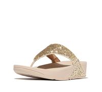Fitflop Lulu Glitter Toe-Thongs, Sandali a Punta Aperta Donna, Platino, 36 EU