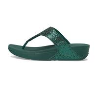 Fitflop Lulu Glitterball Toe-Post Sandals, Sandali Donna, Verde, 36 EU