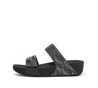 Fitflop Lulu Glitz Slides, Infradito Donna, Tutto Nero, 36 EU