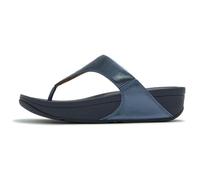 Fitflop Lulu Leather Toepost, Sandali Donna, Blu Cosmico Metallizzato, 36 EU