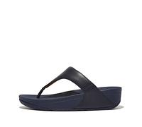 Fitflop Lulu Leather Toepost, Infradito Donna, Deepest Blue, 38 EU