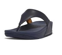 Fitflop Lulu Leather Toepost, Infradito Donna, Deepest Blue, 42 EU