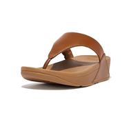 Fitflop Lulu Leather Toepost, Sandali Donna, Light Tan, 38 EU