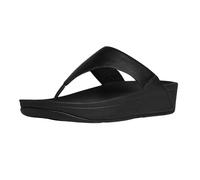 Fitflop Lulu Leather Toepost, Infradito Donna, Nero, 43 EU