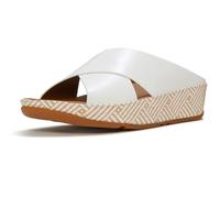 Fitflop Lulu Lux Graphic-Weave Sandali Donna Urban White Pelle, bianco, 39 EU
