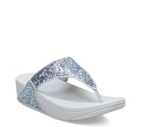 Fitflop Lulu Multi-Tonal Glitter Toe-Post Sandals, Sandali Donna, Blu, 36 EU