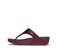 Fitflop Lulu - Sandali da donna increspati e luccicanti, Plumberry metallico, 41 EU