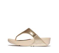 Fitflop Lulu Sequin Toe-Post Sandals, Sandali Donna, Platino, 41 EU