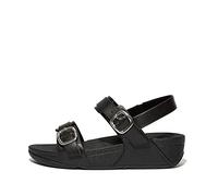 Fitflop Lulu Shimmer Adjustable Back-Strap Sandals all Black (Size: 39) all Black 39