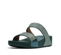 Fitflop Lulu SHIMMERGLITZ Slides Deep Ocean