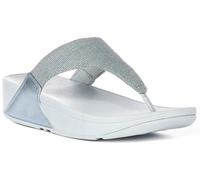 Fitflop Lulu Shimmerlux Comfort Slide Sandalo Donna In Blu Chiaro UK 3 - 8