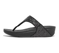 Fitflop Lulu Toe Post, Infradito Donna, Black Glitter, 37.5 EU