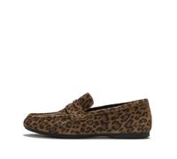 FitFlop Mocassini Donna in Camoscio Delicato | Scarpe basse ergonomiche con stampa leopardata con supporto per arco plantare e ammortizzazione ortopedica