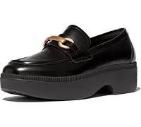 FitFlop Mocassino da donna F-Luma Chunky-Snaffle Box-Pelle D/Wedge Loafers HY3 EUR 36 Nero