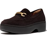 FitFlop Mocassino da donna F-Luma Chunky-Snaffle Suede Demi-Wedge Loafers II8 EUR 42 Marrone