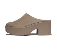 Fitflop MulesMule da Donna con Tacco in camoscio Platfforms, Tortora, 41 EU
