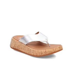 Fitflop Mwb Toe Post, Sandali Bassi Donna, Argento, 41 EU
