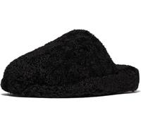 FitFlop Pantofole da donna Iqushion Mulo avvolto-Teddy IB3 EUR 37 Nero