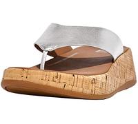 Fitflop Puntale Mwb, Sandali Bassi Donna, Argento, 38 EU