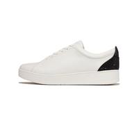 Fitflop Rally Crystal-backtab Leather Sneakers, Scarpe da Ginnastica Donna, Nero, 36 EU
