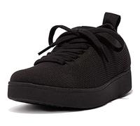 Fitflop Rally E01 Multi-Knit Trainers, Scarpe da Ginnastica Donna, all Black, 37 EU