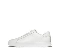 Fitflop Rally II Mens Tumbled-Leather Sneakers, Scarpe da Ginnastica Uomo, Bianco Urbano, 44.5 EU
