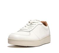 Fitflop Rally Leather Nuovo Dispositivo, Scarpe da Ginnastica Donna, Bianco Urbano, 37 EU