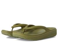 Fitflop Relieff Recovery Toe-Post Sandali Zeppa Donna, Oliva, 11 Wide