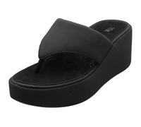 Fitflop Platfforms Wedge Toe-Post Sandals, Sandali con Zeppa Donna, Nero, 41 EU
