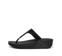 Fitflop Sandali con zeppa Lulu da donna, tutto nero, 39