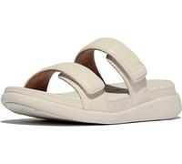 Fitflop F-Mode Go Adjustable Flatform Two-Bar Slides, Sandali a Ciabatta Donna, Beige, 38 EU