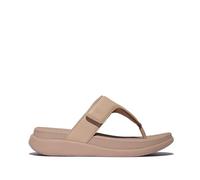 Fitflop Sandali da donna F-mode Go regolabili con punta piatta, Beige, 43 EU