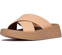 FitFlop Sandali da donna F-Mode in pelle Flatform Cross Slides FW5 EUR 40 Beige