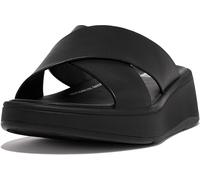 FitFlop Sandali da donna F-Mode in pelle Flatform Cross Slides FW5 EUR 41 Nero