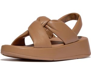 FitFlop Sandali da donna F-Mode Knot Soft-Leather Flatform B/Strap Sandals IX9 EUR 39 Marrone
