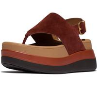 FitFlop Sandali da donna F-Mode Stack Suede Back-Strap Toe-Post Sandals E2H EUR 38 Marrone