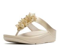 Fitflop Sandali da donna FINO Bead-Cluster Toe-Post, Platino, 38 EU, platino, 38 EU