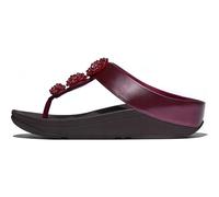 Fitflop Sandali da donna Fino Beadie-Button Metallic Toe-Post, Rubino Metallico, 42 EU