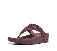 Fitflop Sandali da donna Lulu Glitter Toe-infradito Open Toe, Rosso, 39 EU