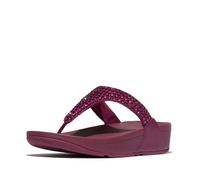 Fitflop Lulu Maxi-Crystal Toe-Post Sandals, Sandali Donna, Rubino, 40 EU