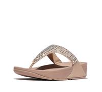 Fitflop Sandali da donna Lulu Maxi-Crystal Toe-Post, Beige classico, 36 EU