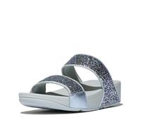 Fitflop Sandali da donna Lulu Multi-Tonal Glitter Slides, Blu quiet, 40 EU